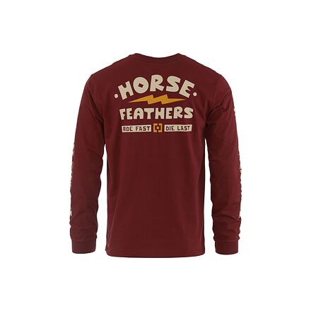 HORSEFEATHERS Triko Ignite LS - red pear RED velikost S