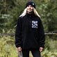 Dámská fleecová mikina Elvira - black