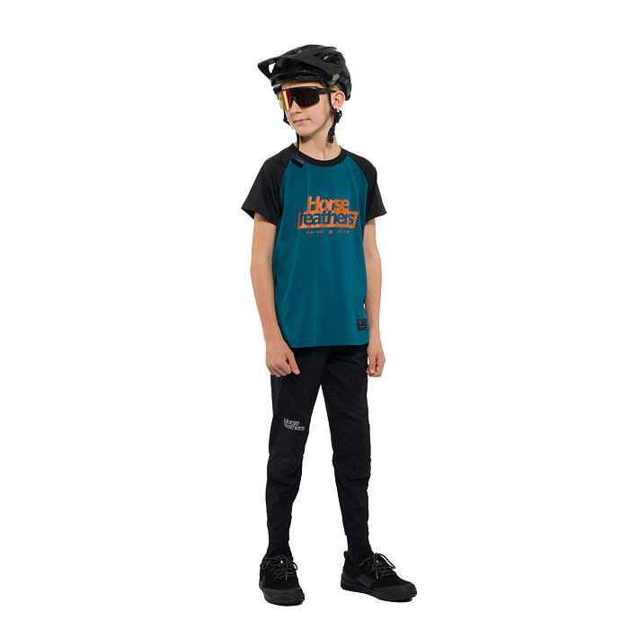 Spike Youth bike jersey - petrol/black