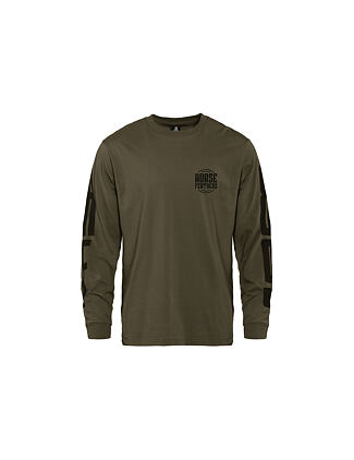 Tall Typo LS t-shirt - burnt olive