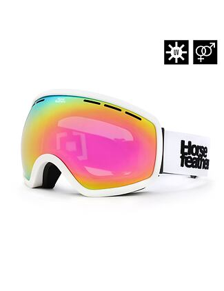 SnowboardovÃ© brÃ½le Knox - white/mirror pink