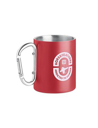 Addicted to Powder steel mug 0,3 l - red