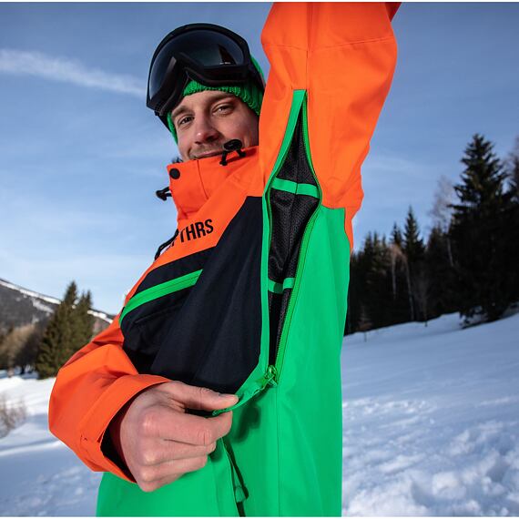 Norman atrip jacket - red orange