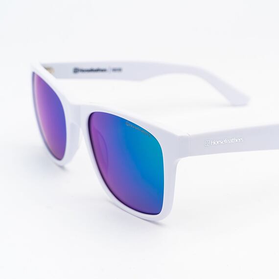 Foster sunglasses - gloss white/mirror green