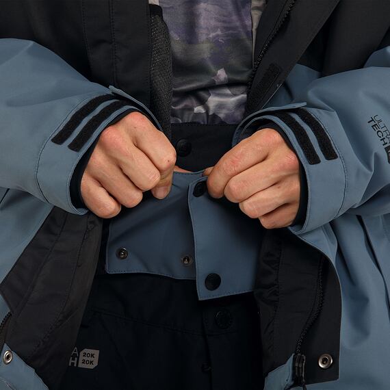 Ripple jacket - black/blue mirage