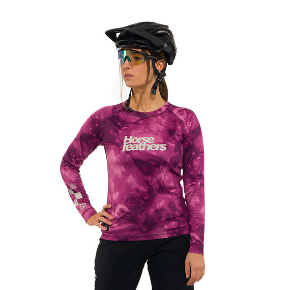 Deco LS women's bike jersey - blackberry camo