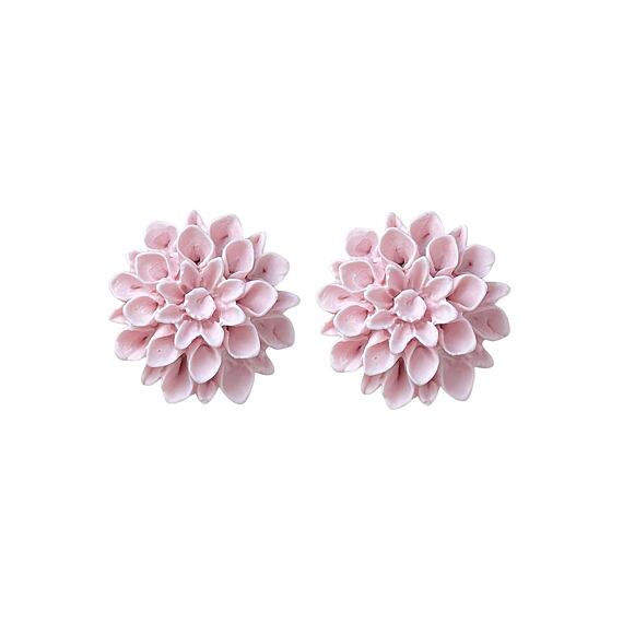 Flowerski earrings - old roses