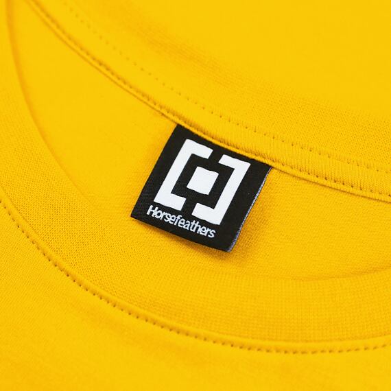 Horsefeathers triko Mini Logo citrus - label