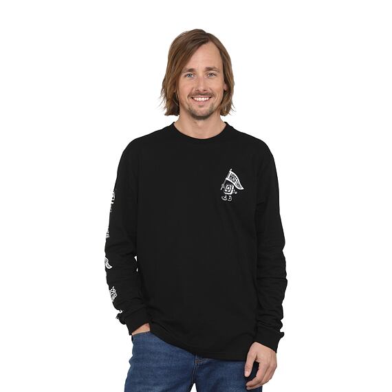Triko Flag LS - black