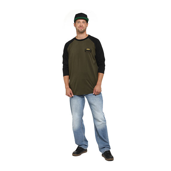 Hexagon II Raglan t-shirt - burnt olive