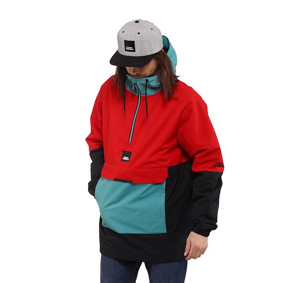 Shaw jacket - lava red/oil blue