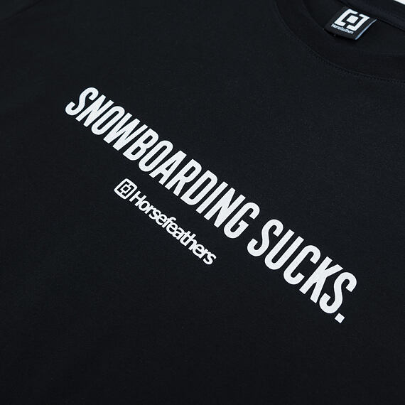Snowboarding Sucks t-shirt - black
