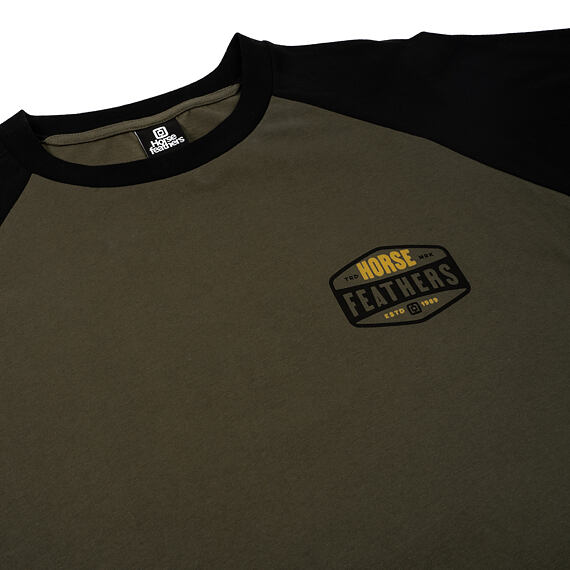 Hexagon II Raglan t-shirt - burnt olive