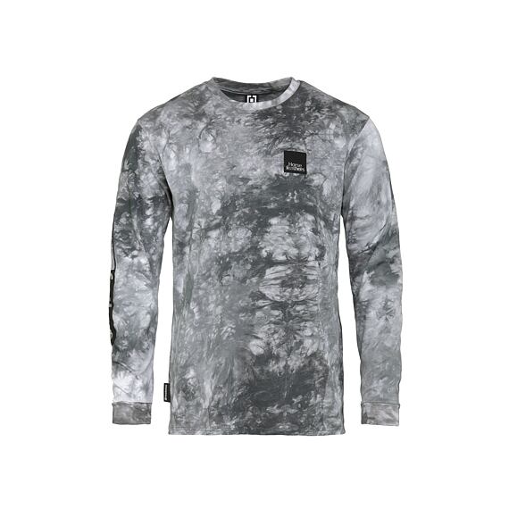 Triko Block LS - white tie dye