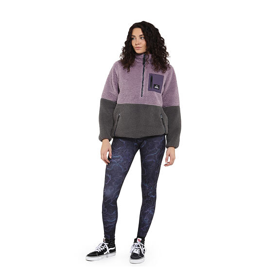 Elvira women's fleece sweatshirt - iris