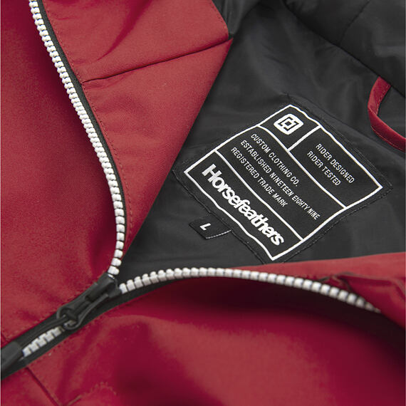 Horsefeathers bunda Isaac red - vnitřní label