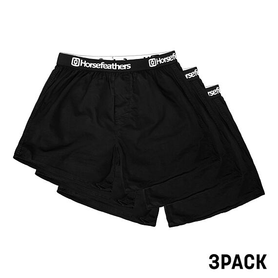 Horsefeather Frazier 3pack boxer shorts - black