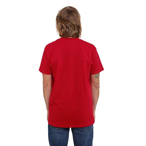 Label t-shirt - true red
