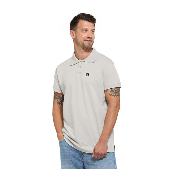 Kato Polo t-shirt - cement