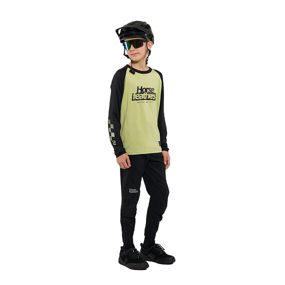 Spike LS Youth bike jersey - nile/black