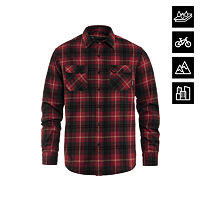 Water-repellent technical Dough shirt - redwood